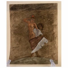 Felicien Rops (1833-1898) Grabado original belga S. XIX