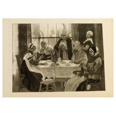 Félicien Rops (1833-1898) Gravure originale belge 19e siècle