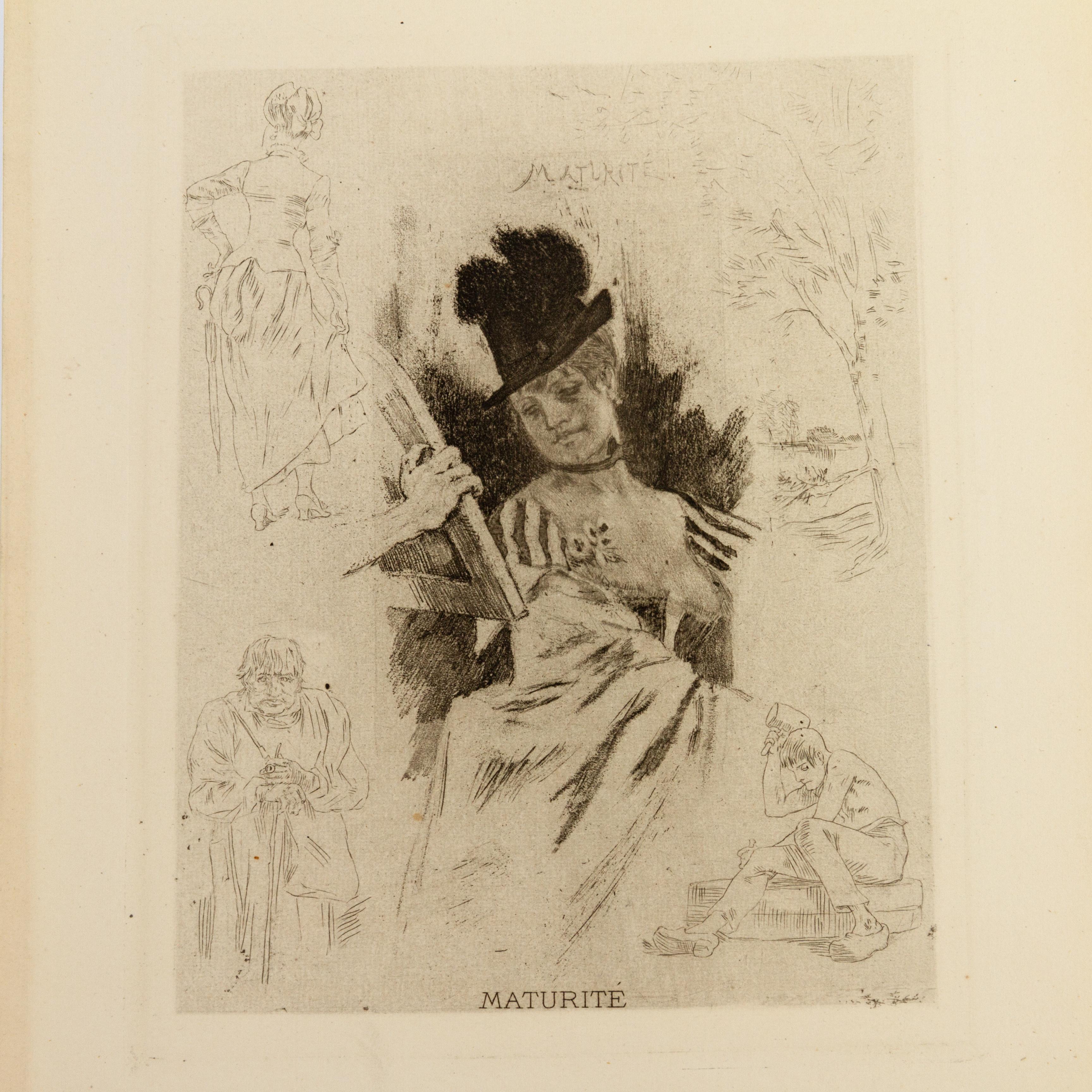 Félicien Rops (1833-1898) Gravure originale belge 19e siècle 
Bon état général.

Félicien Victor Joseph Rops (1833-1898) est un artiste belge associé au symbolisme et au Paris de la fin du Siecle. Il était peintre, illustrateur, caricaturiste,