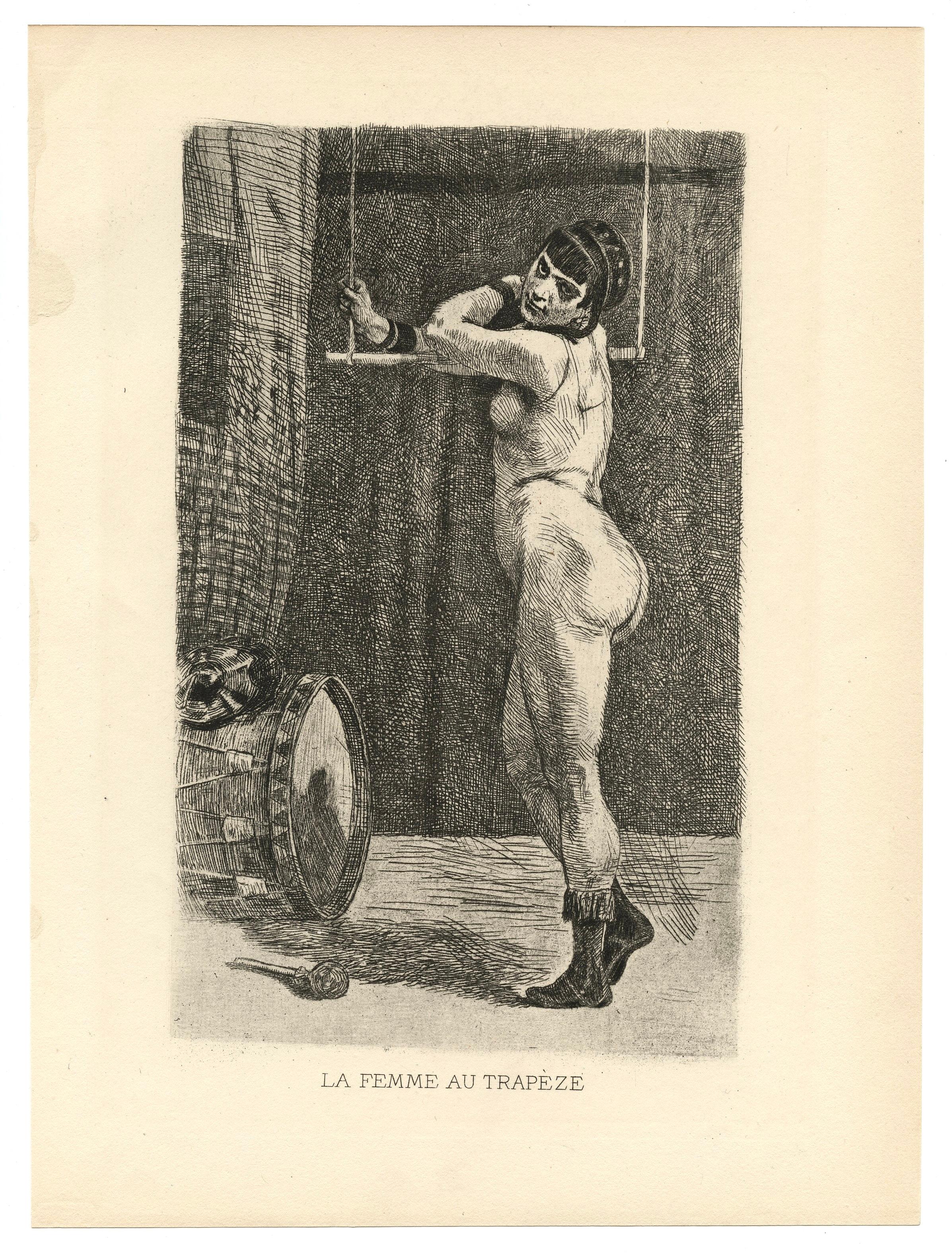 (after) Félicien Rops "La Femme au trapèze"