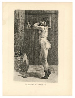(after) Félicien Rops "La Femme au trapèze"