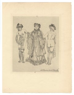 (after) Félicien Rops "Les Cousines de la Colonelle"