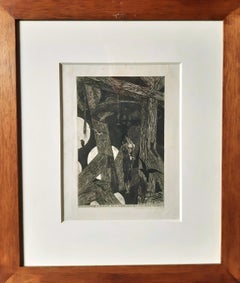 Le Pendu (The Hanged Man) - Etching by Félicien Rops - 1868