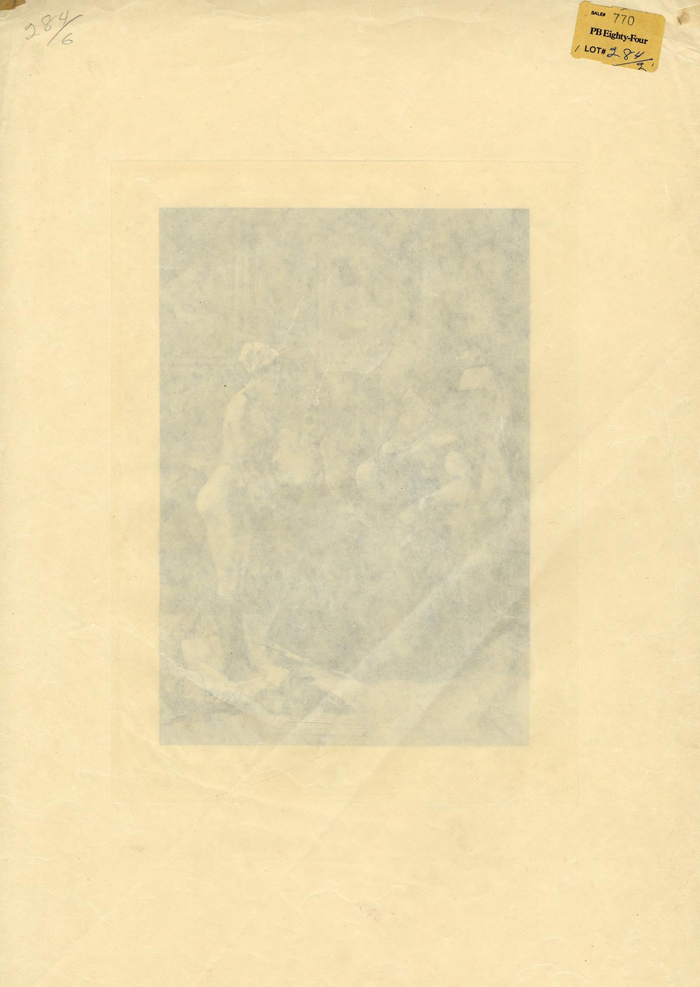 L'examen (The Examination) - Victorian Print by Félicien Rops
