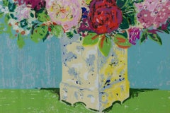 Still Life with Vase of Flowers - Painting by Felicita Frai - 1970