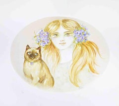 Ritratto - Litografia di Felicita Frai - Anni '80