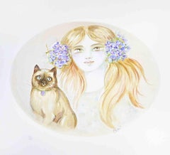Retrato - Litografía de Felicita Frai - Años 80