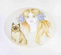 Ritratto - Litografia di Felicita Frai - Anni '80