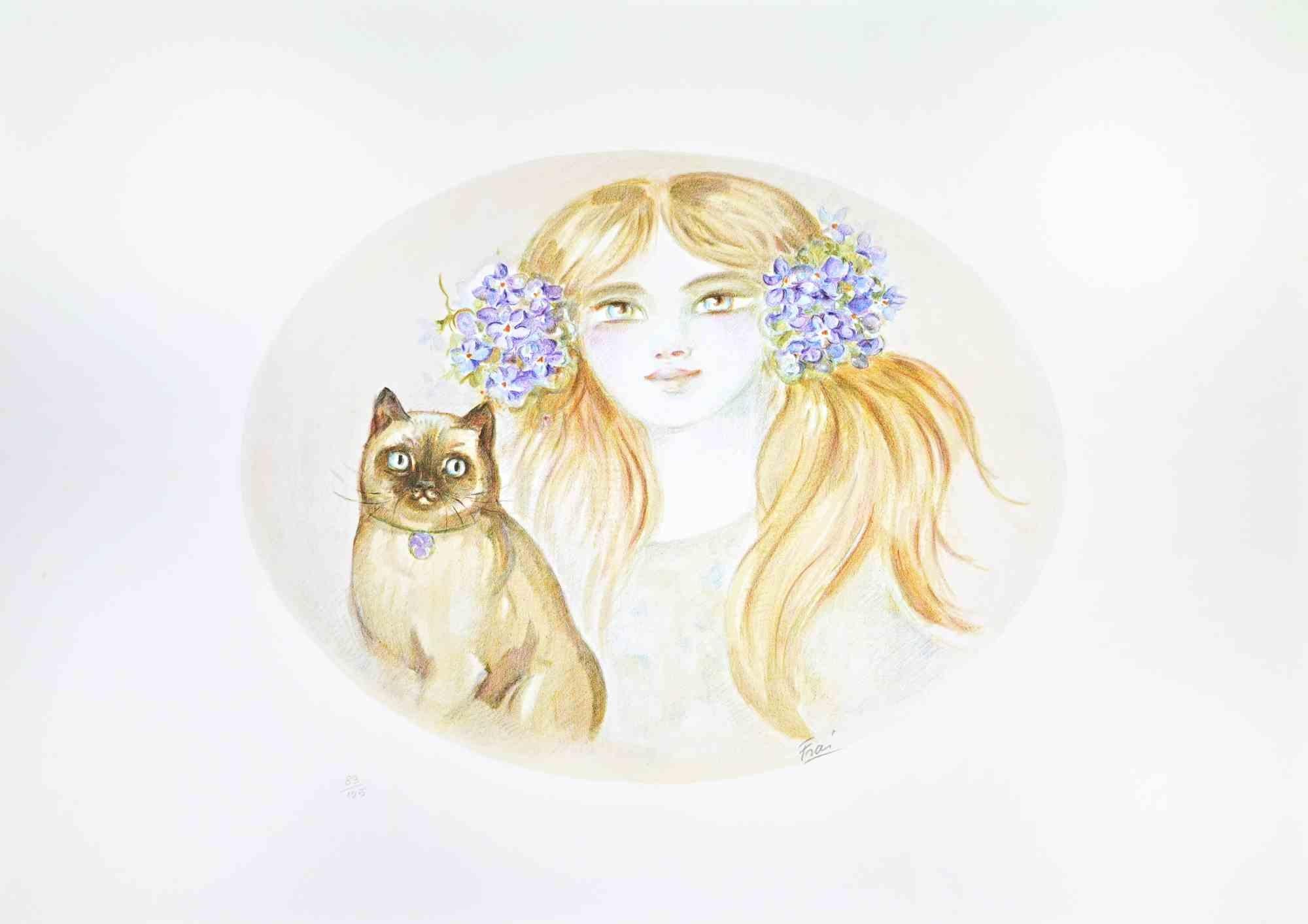 Lithograph on paper realized by Felicita Frai.

Edition of 125.

Hand signed and numbered in pencil.

Excellent condition.