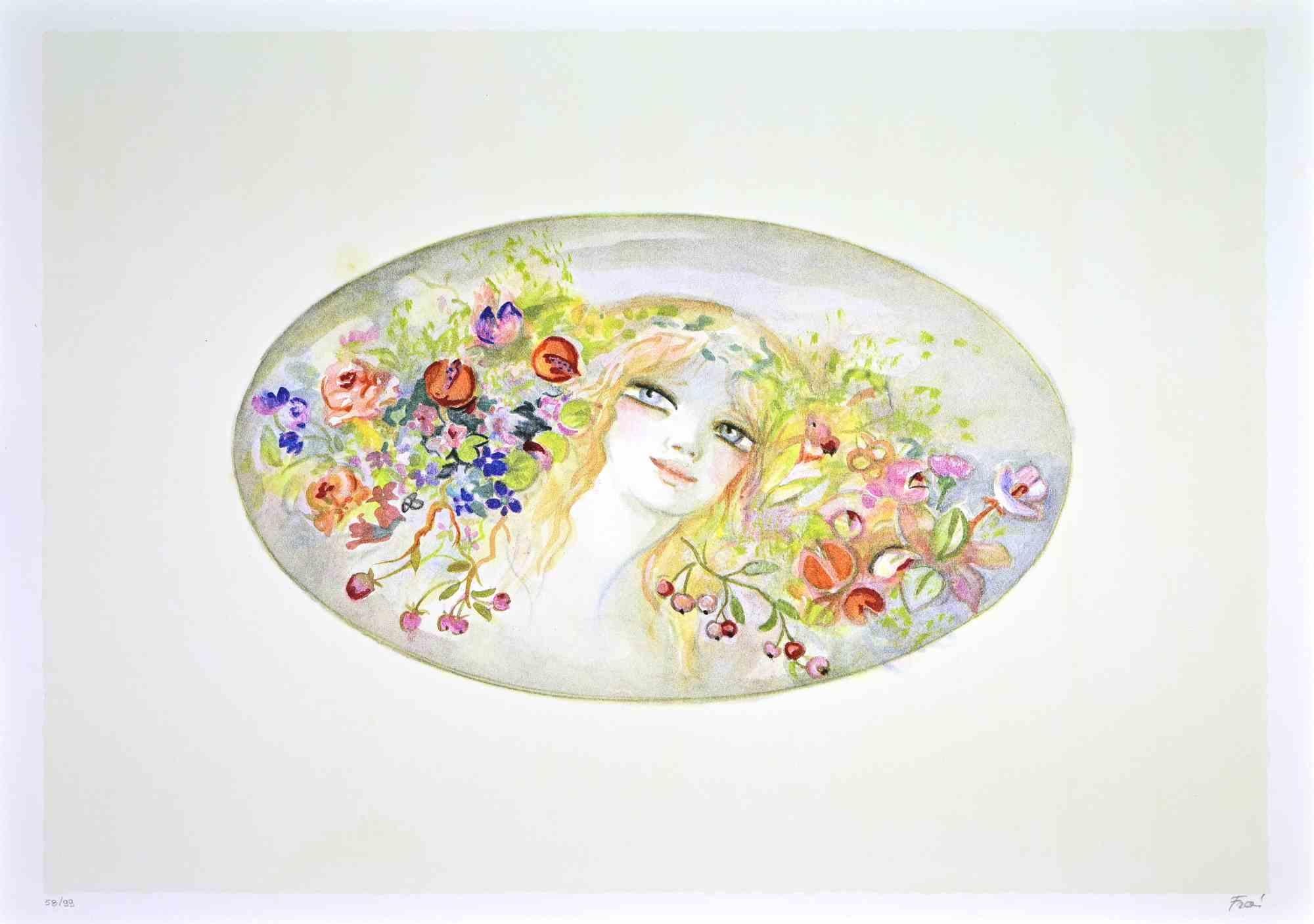 Lithograph on paper realized by Felicita Frai.

Edition of 99.

Hand signed and numbered in pencil.

Excellent condition.