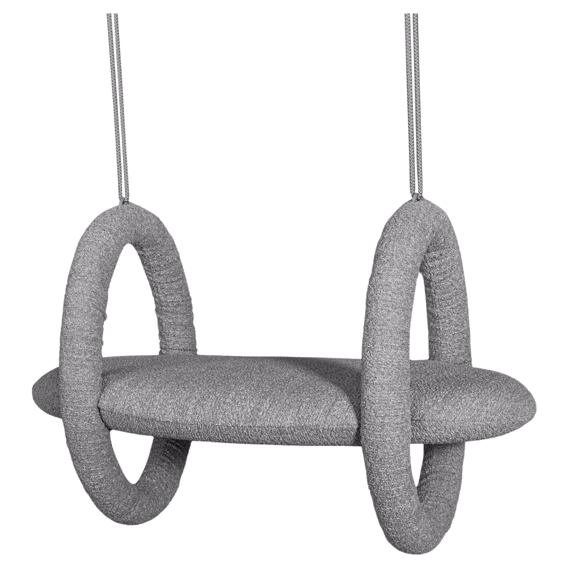 "Felicità" Modern Outdoor Indoor Swing in Aluminum Upholstered