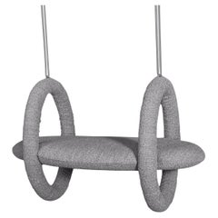 "Felicità" Modern Outdoor Indoor Swing in Aluminum Upholstered