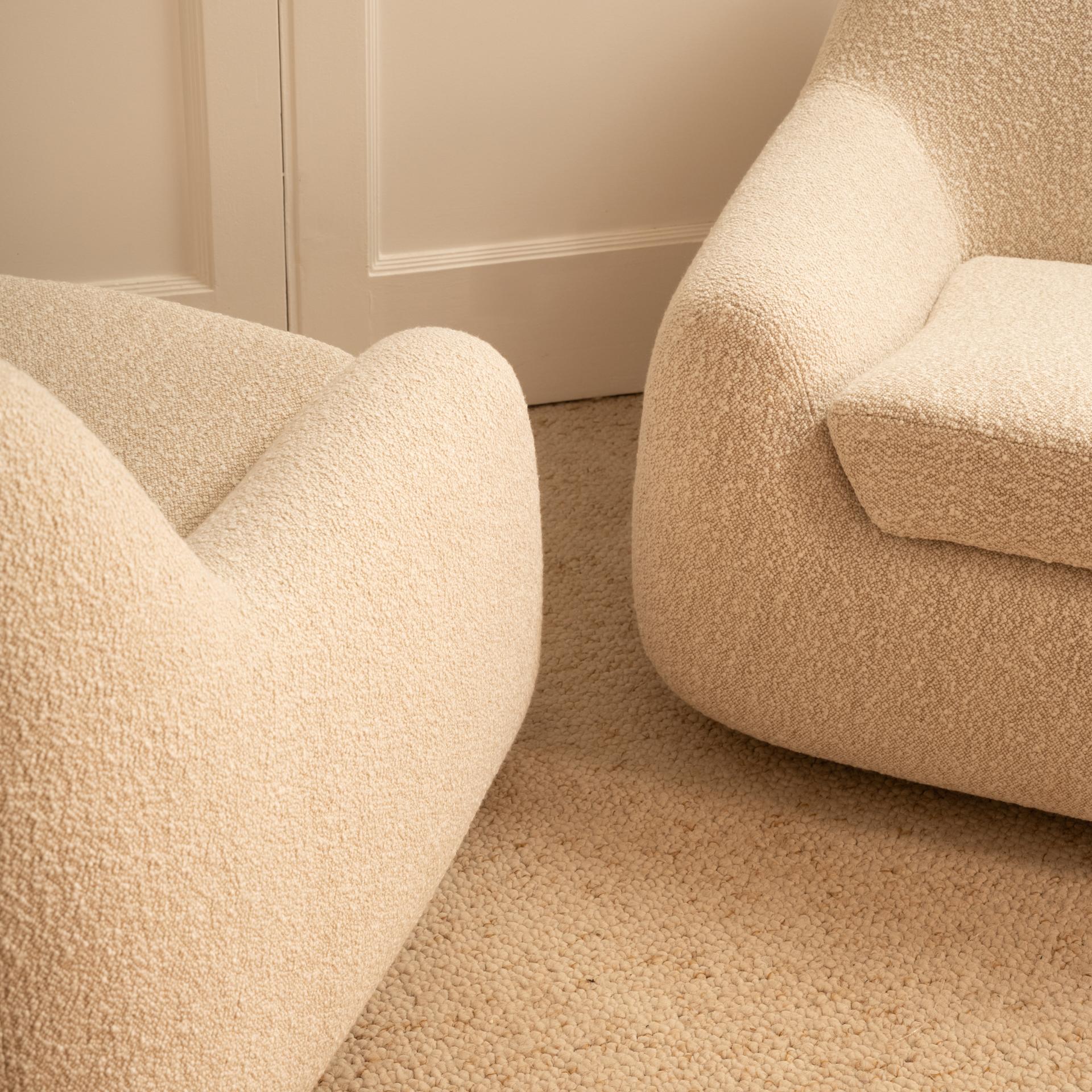 Organic Modern Feline armchairs - Italy 1970s