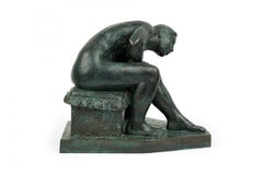 Felipe Castaneda Escultura femenina contemporánea mexicana de bronce fundido