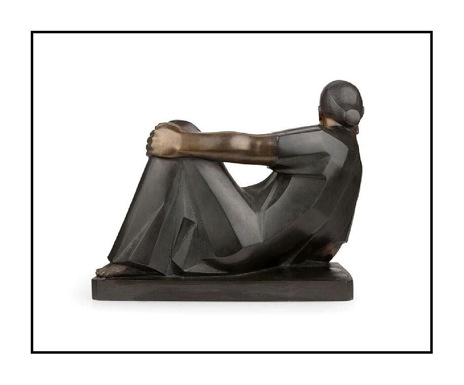 Felipe Castaneda Authentic Bronze Sculpture 
