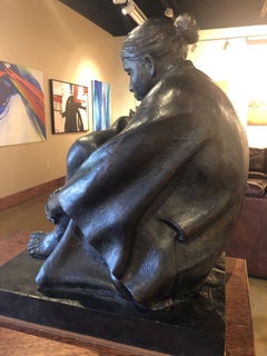 "Reflection" by Felipe Castaneda 29.5" x 24.25" x 14.75" Bronze