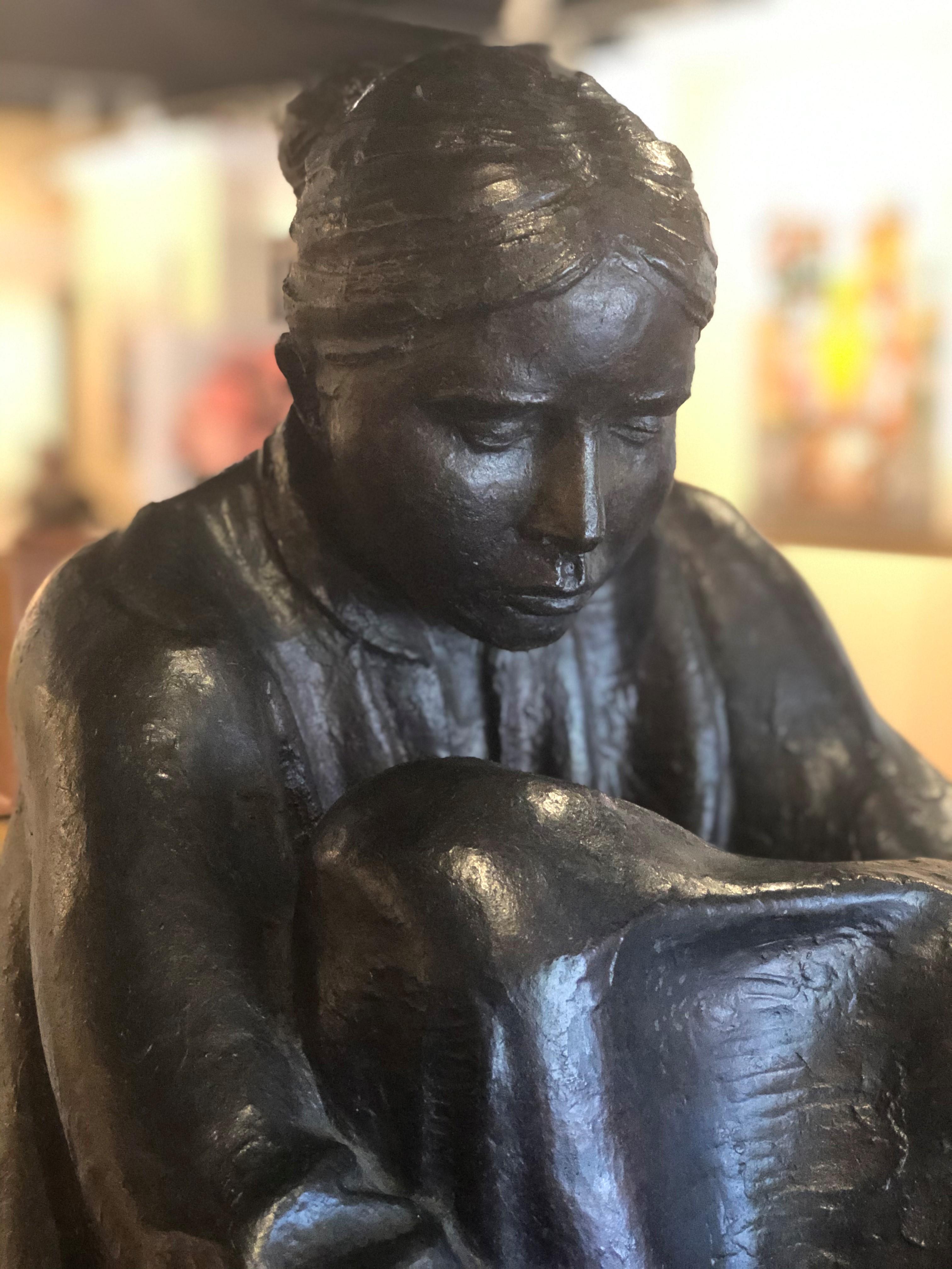Item is in excellent condition and has only been displayed in a gallery setting. 

Felipe Castaneda is an internationally renowned sculptor known for his enormous talent. He was born on December 16, 1933 in Michoacan, Mexico, and in 1958 decided to