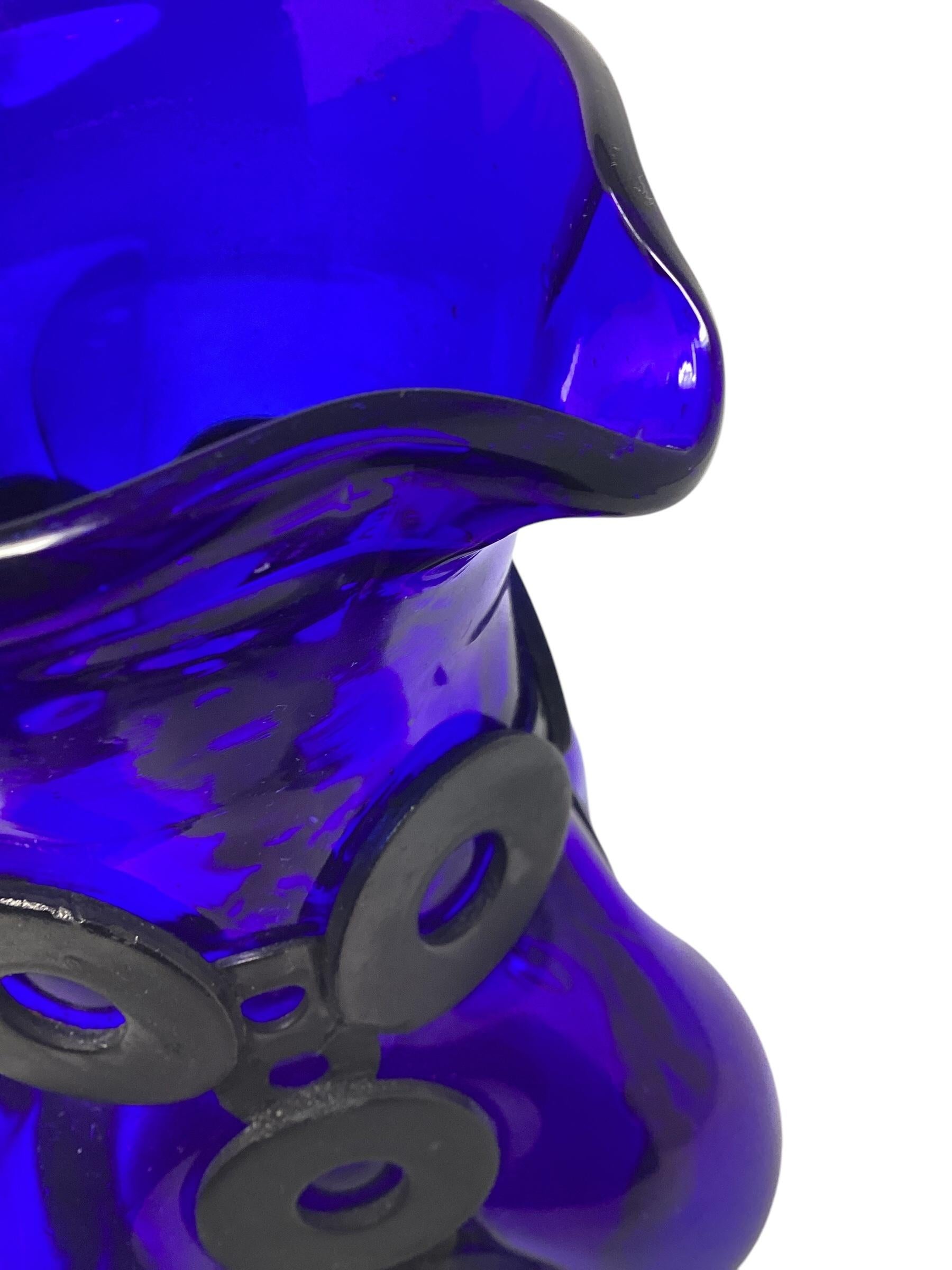 Métal Felipe Deflinger, ensemble de cocktail en cage bleu cobalt du milieu du siècle dernier en vente
