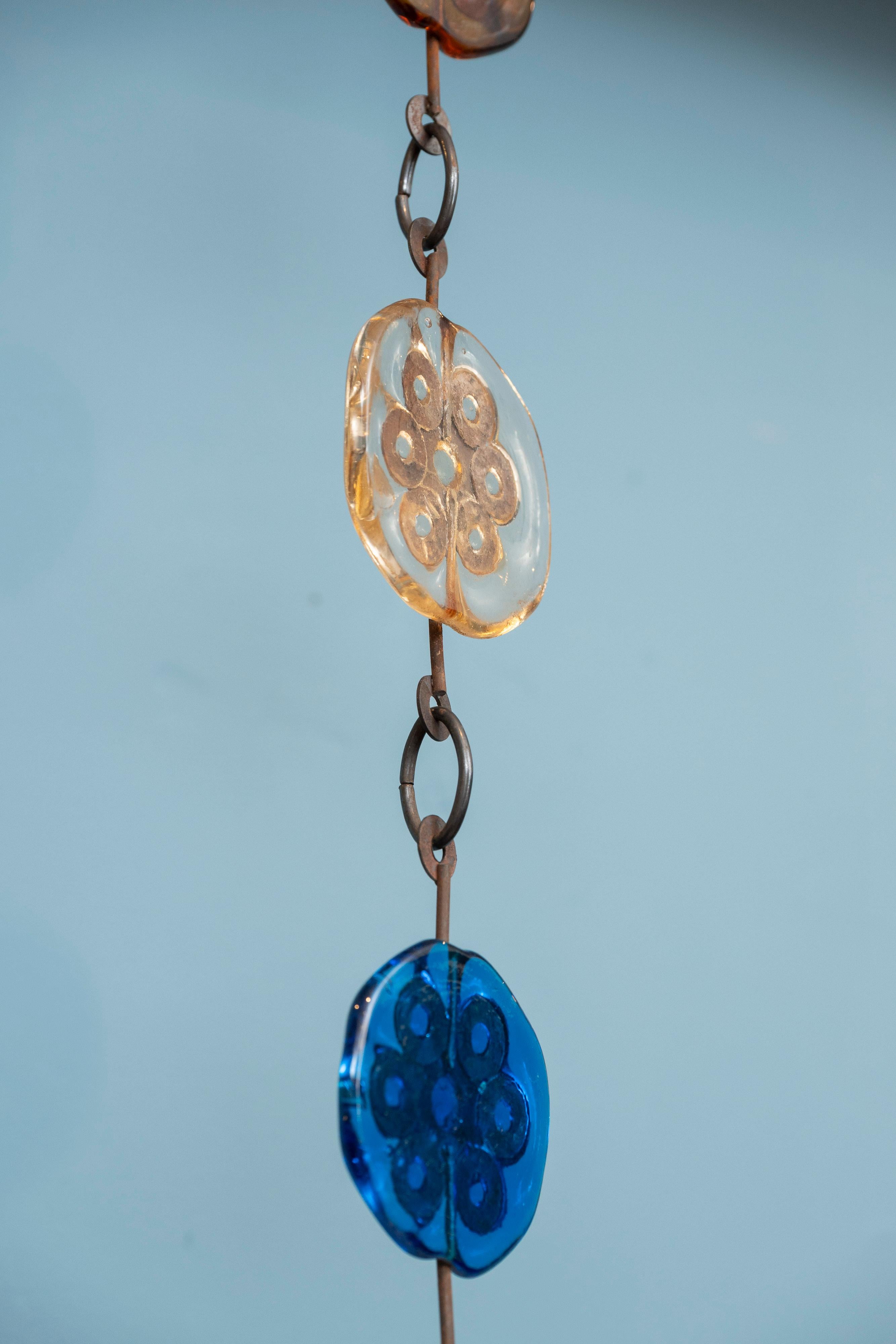 Felipe Delfinger Sonnenfänger Kunstglas hängend (Moderne der Mitte des Jahrhunderts) im Angebot