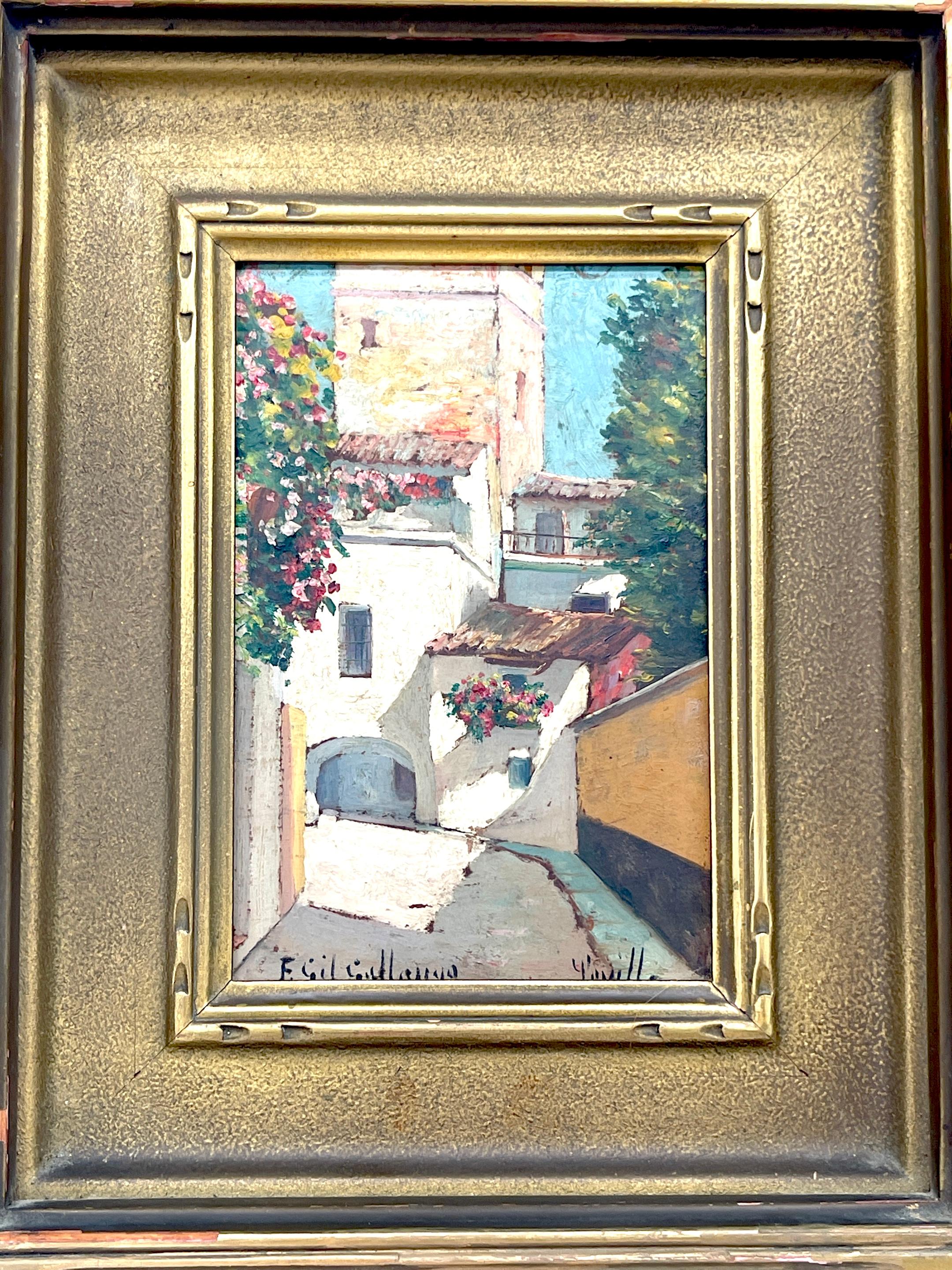 Felipe Gil Gallango, Spanien 1868 - 1938, Paar Landschaftsgemälde (Belle Époque) im Angebot