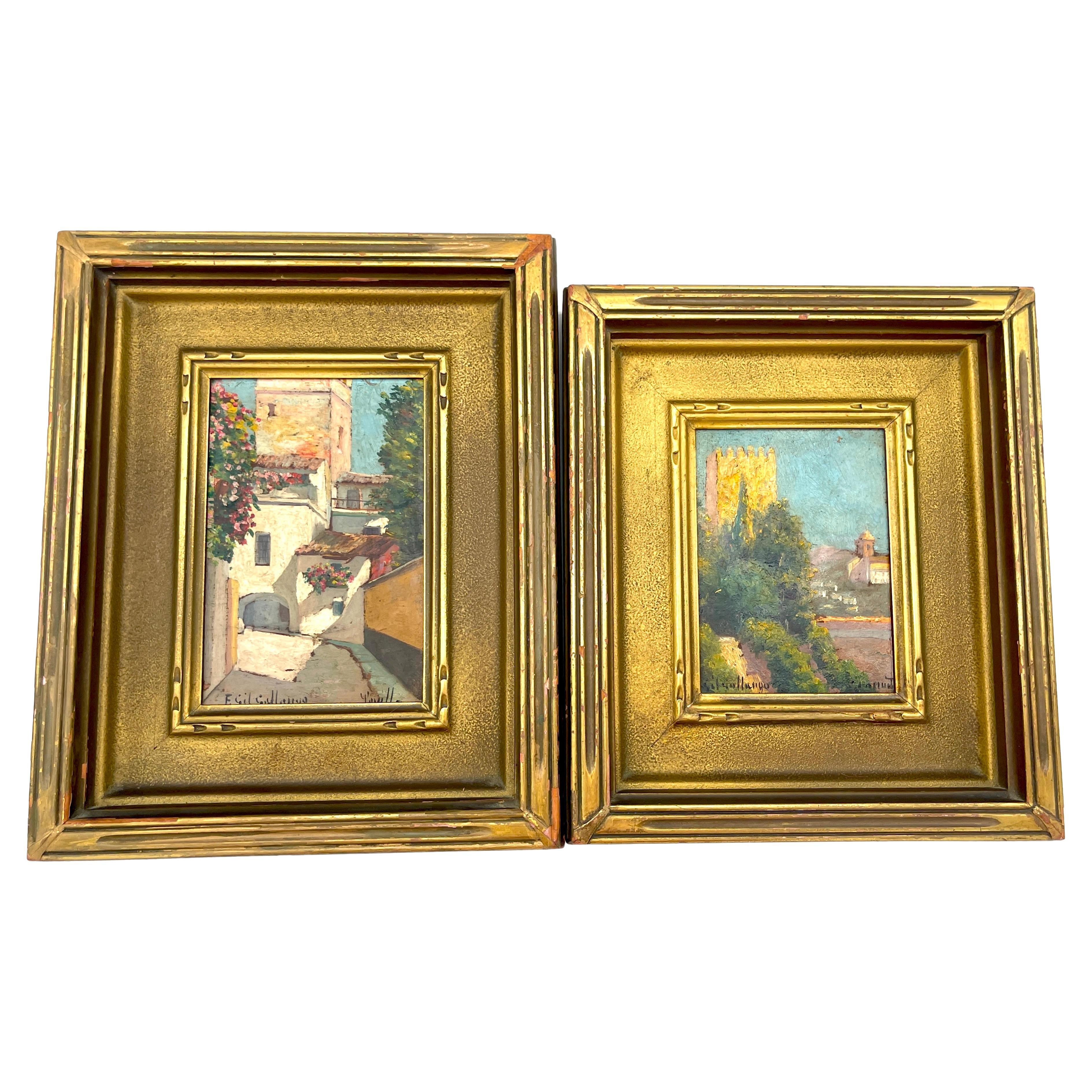 Felipe Gil Gallango, Spanien 1868 - 1938, Paar Landschaftsgemälde im Angebot