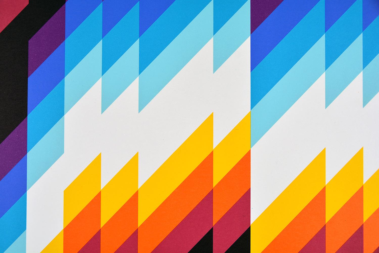 Felipe Pantone CHROMADYNA MICAP #1
Date of creation: 2020
Medium: Lithograph on paper
Edition number: 24/30
Size: 75.5 x 55.5 cm
Condition: New, in mint condition and never framed
Lithograph on paper hand signed and numbered on the back by the