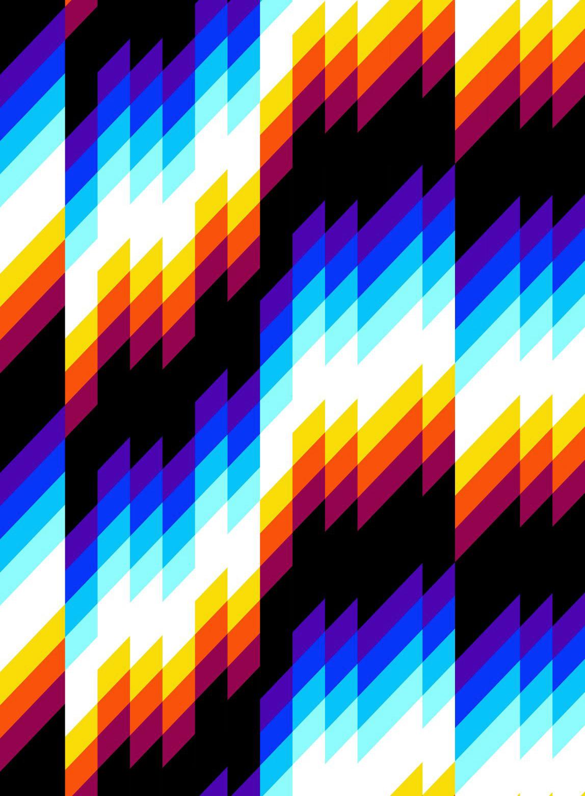 FELIPE PANTONE - CHROMADYNA MICAP #1 Op Art Abstract Street Art Black Modern