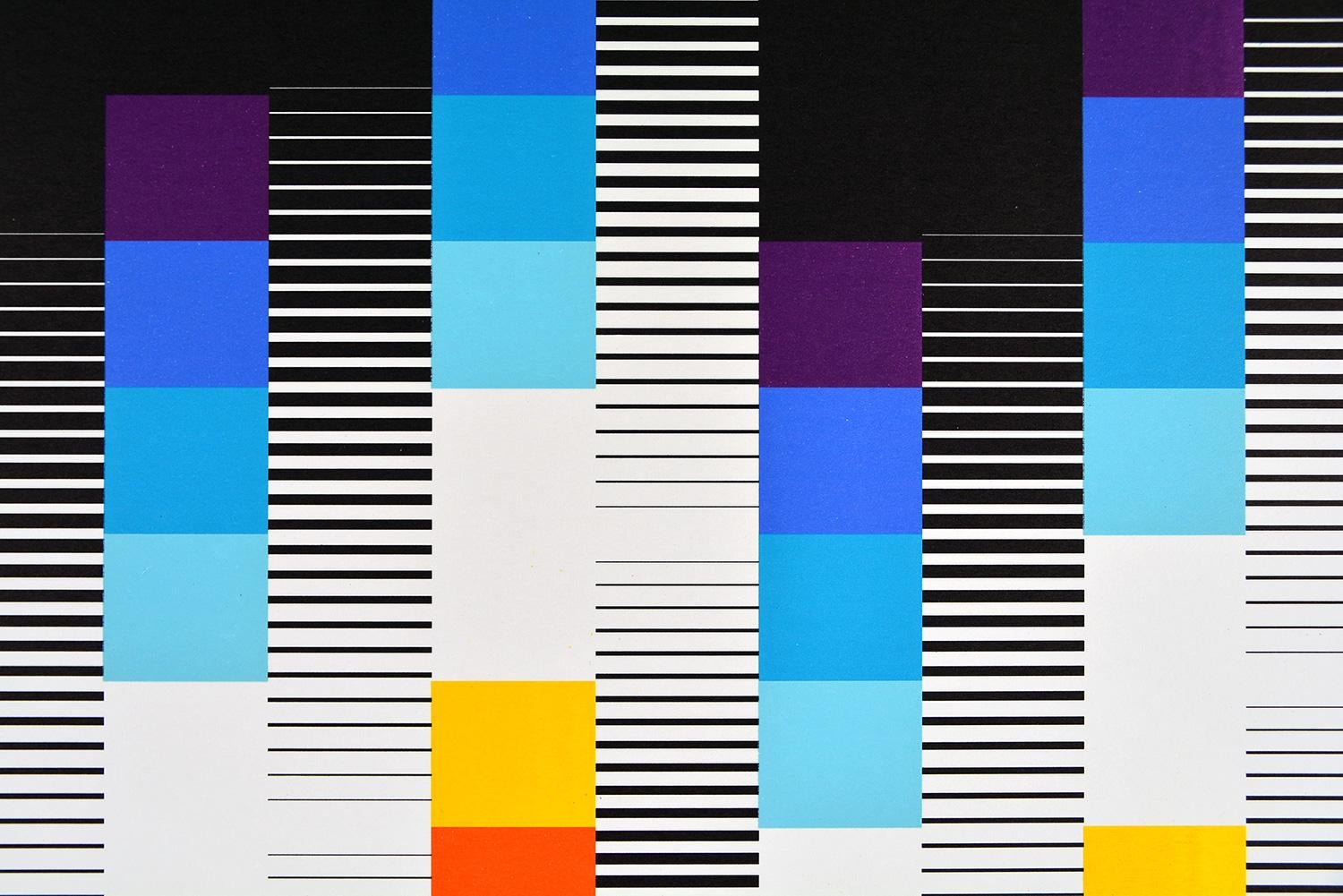 FELIPE PANTONE - CHROMADYNA MICAP #3 Op Art Abstract Street Art Black Modern For Sale 1