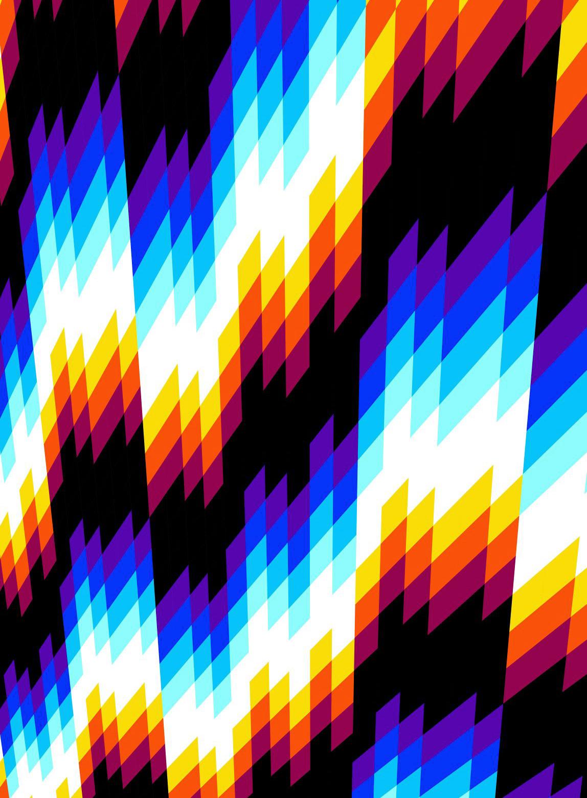 Felipe Pantone Abstract Print - FELIPE PANTONE - CHROMADYNA MICAP #5 Op Art Abstract Street Art Black Modern