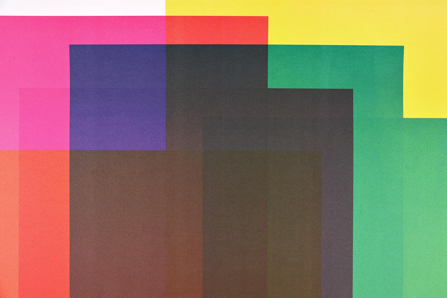 Felipe Pantone - SUBTRACTIVE VARIABILITY P 4
Date of creation: 2020
Medium: Lithograph on paper
Edition: 30
Size: 100 x 70 cm
Condition: New, in mint condition and never framed
Lithograph on paper hand signed and numbered on the back by the artist.