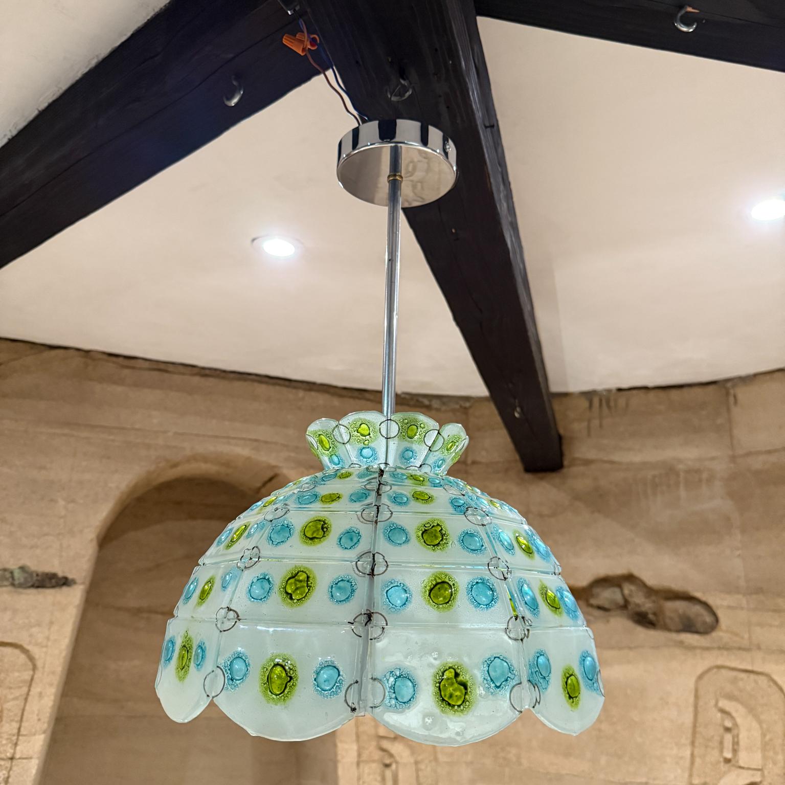 Mid-Century Modern Feliper Delfinger Feders Hand Blown Glass Pendant For Sale