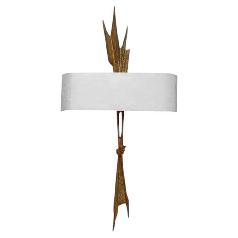 Felix Agostini (1910-1980) “Grand Amour” Wall Lamp, Signed For Sale