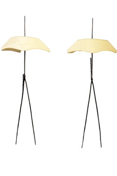 Felix Agostini (1910-1980), par de apliques, bronce, hacia 1970, Francia.