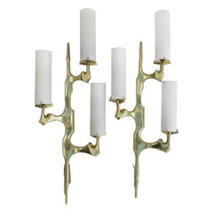 Felix Agostini for Maison Arlus Pair of Sconces