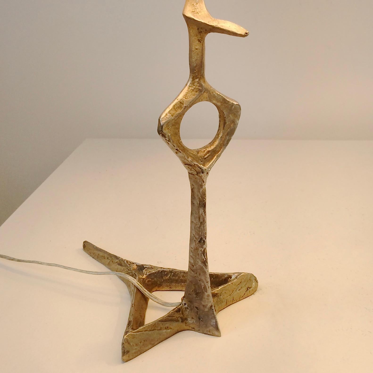 Felix Agostini Pair of Bronze Table Lamps, circa 1960, France 7