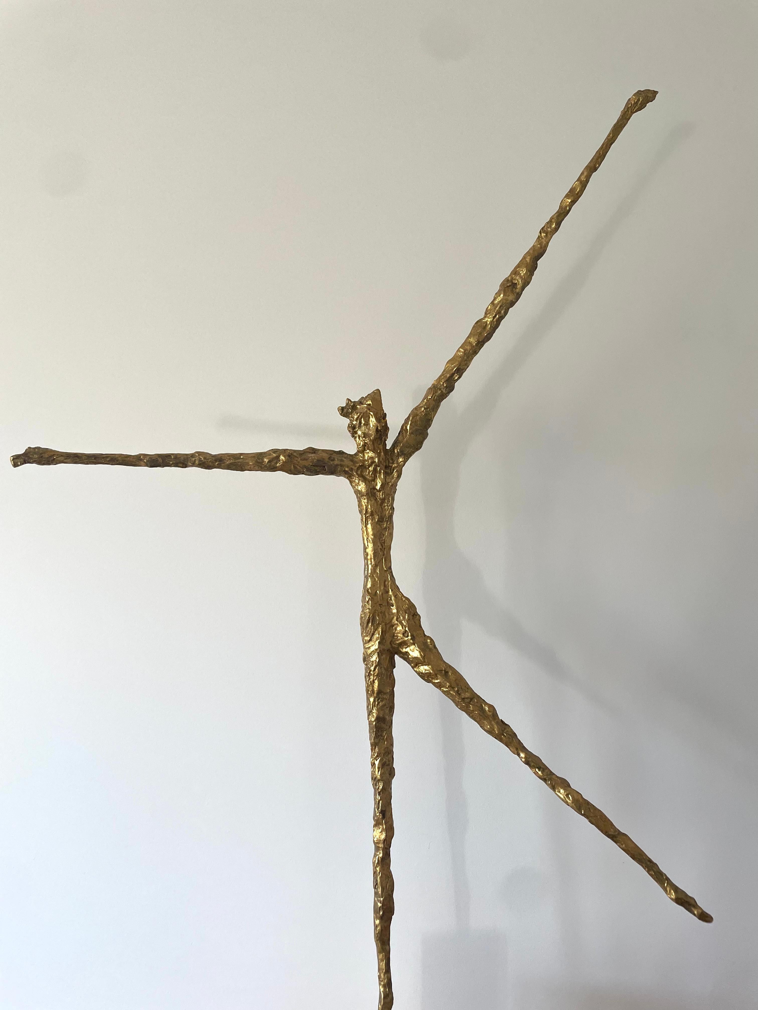 Félix Agostini, rare original sconce in gilt resin made - 1960 For Sale 6