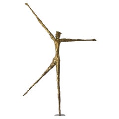 Félix Agostini, rare original sconce in gilt resin made - 1960