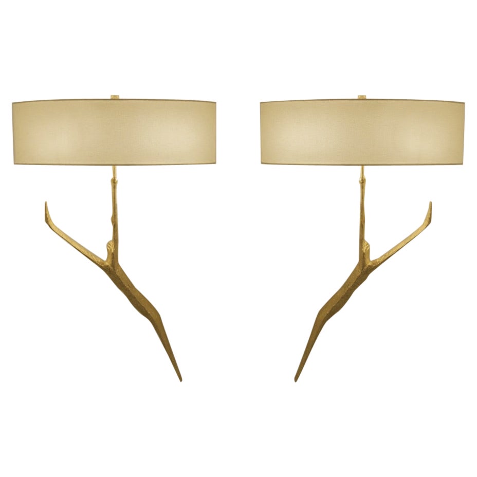 2 lampade da parete Ariel di Felix Agostini, circa 1960