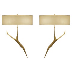 2 lampade da parete Ariel di Felix Agostini, circa 1960