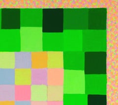 "Roseraie". Contemporary Abstract Painting