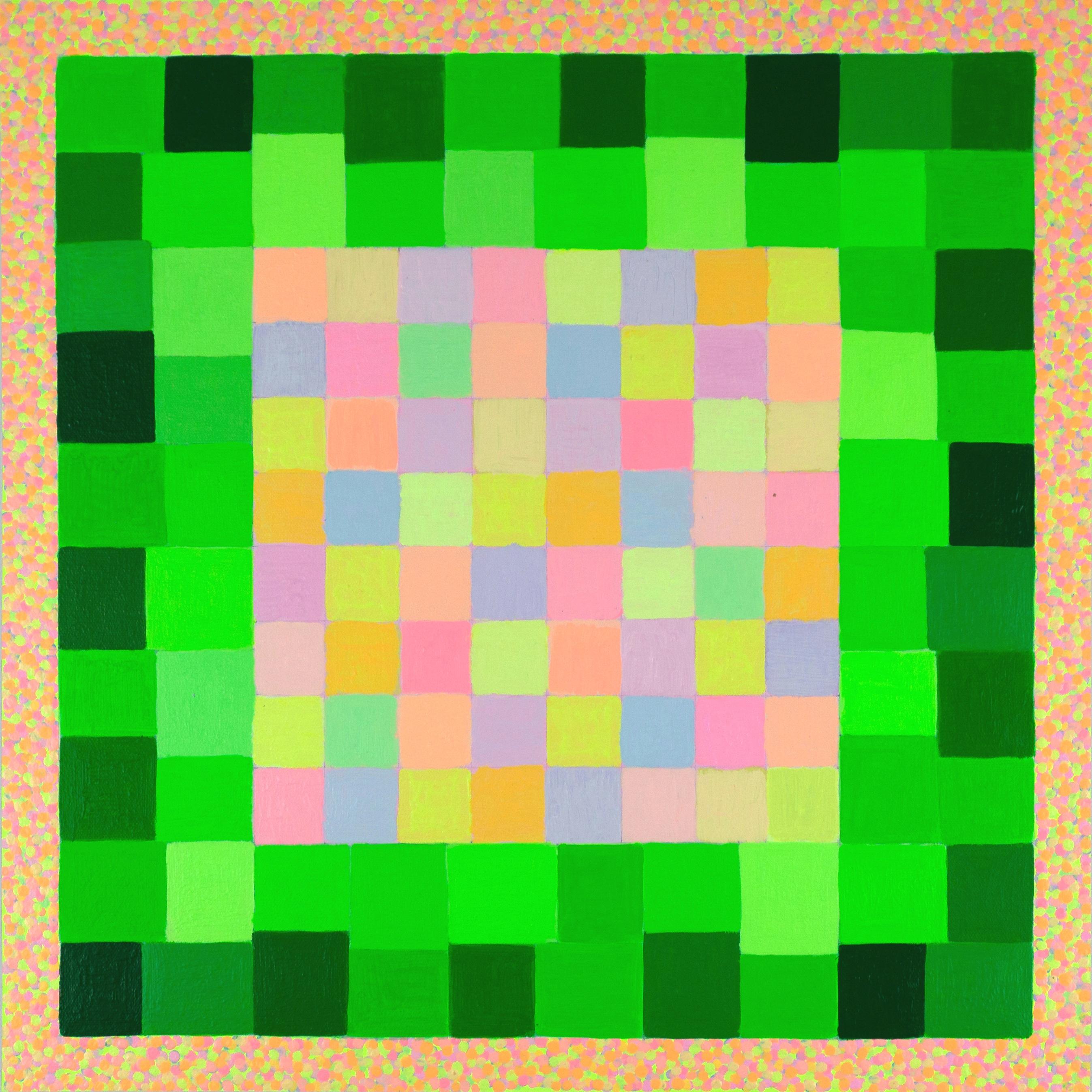 minecraft creeper painting grid