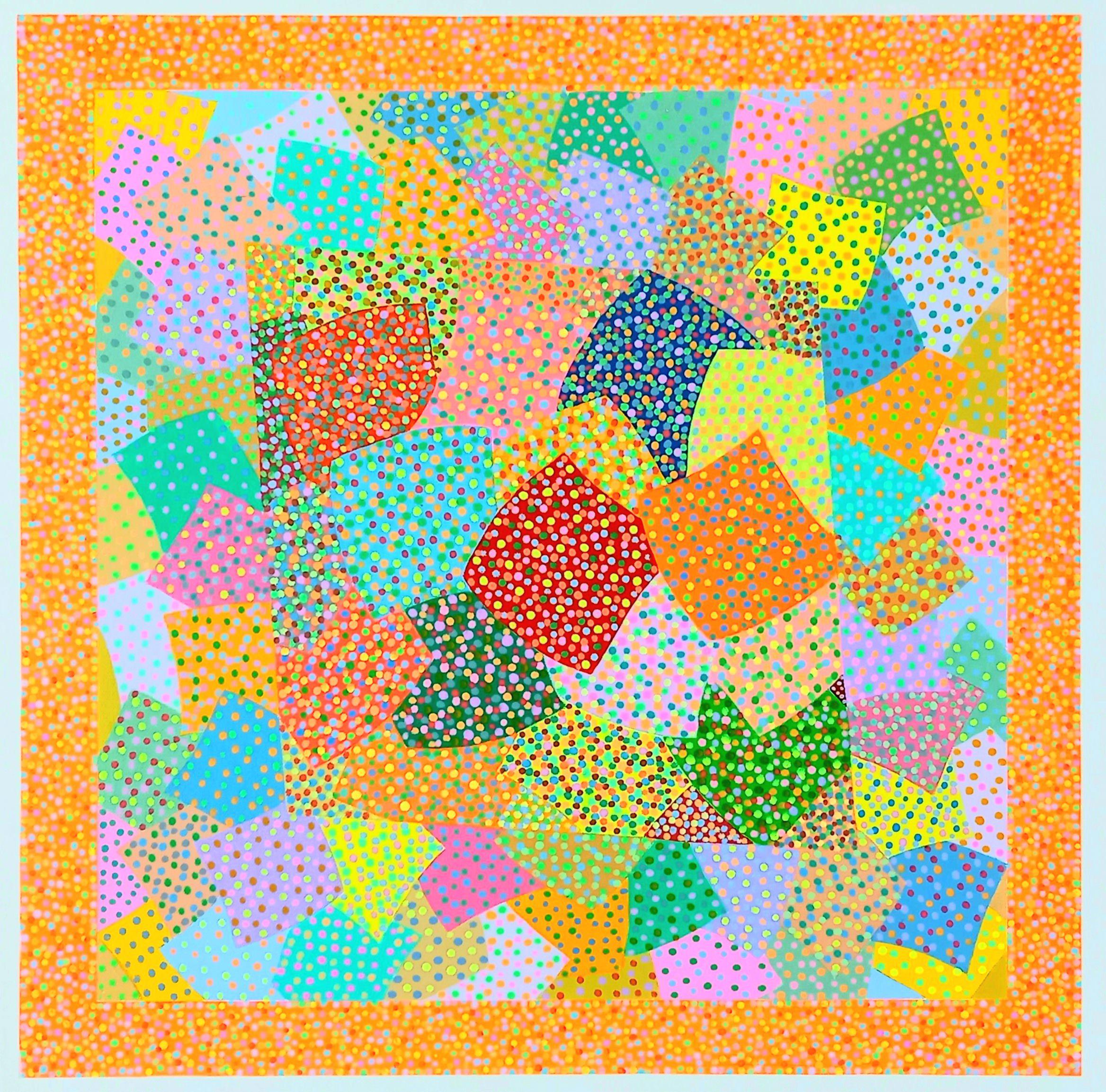 Abstract Painting di Felix Akulw - "Warp".    Pittura astratta contemporanea