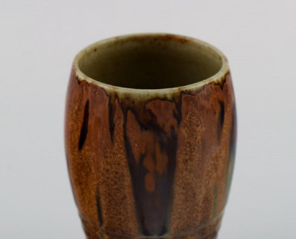 Felix-Auguste Delaherche, Frankreich, Vase aus glasierter Keramik (Glasiert) im Angebot