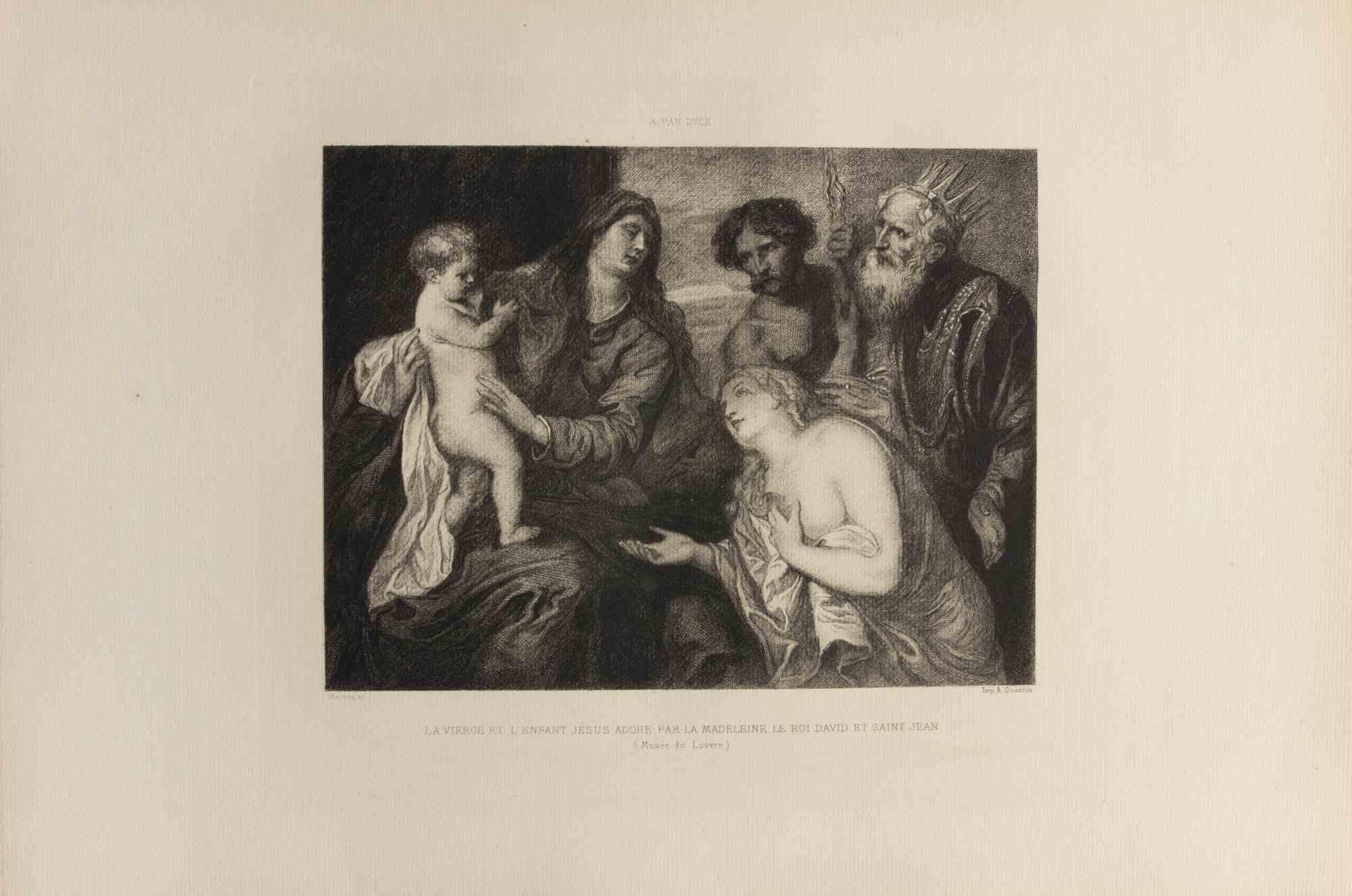 Etching realized by Félix Milius d'après Van Dyck in 1872.

Very good condition.