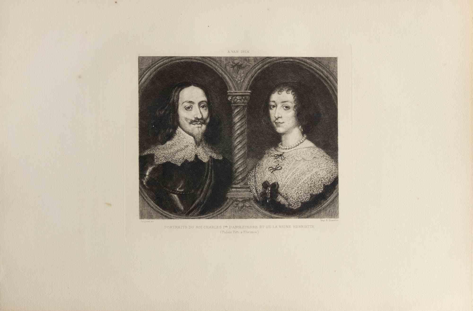 Radierung von Félix Milius in Anlehnung an Van Dyck aus dem Jahr 1872.

Sehr guter Zustand.
