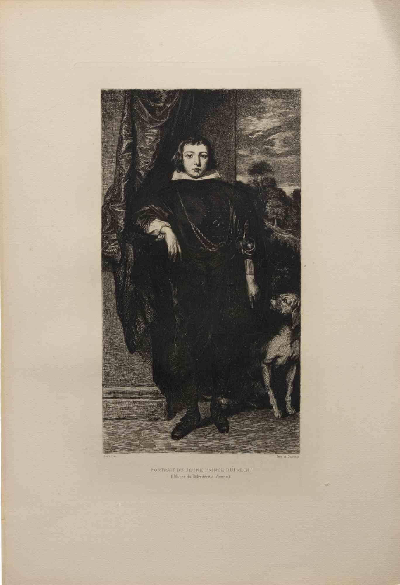 Etching realized by Félix Milius d'après Van Dyck in 1872.

Very good condition.