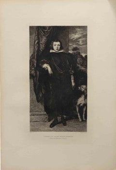 Portrait du Prince Ruprecht, gravure de Felix-Augustin Milius - 1872