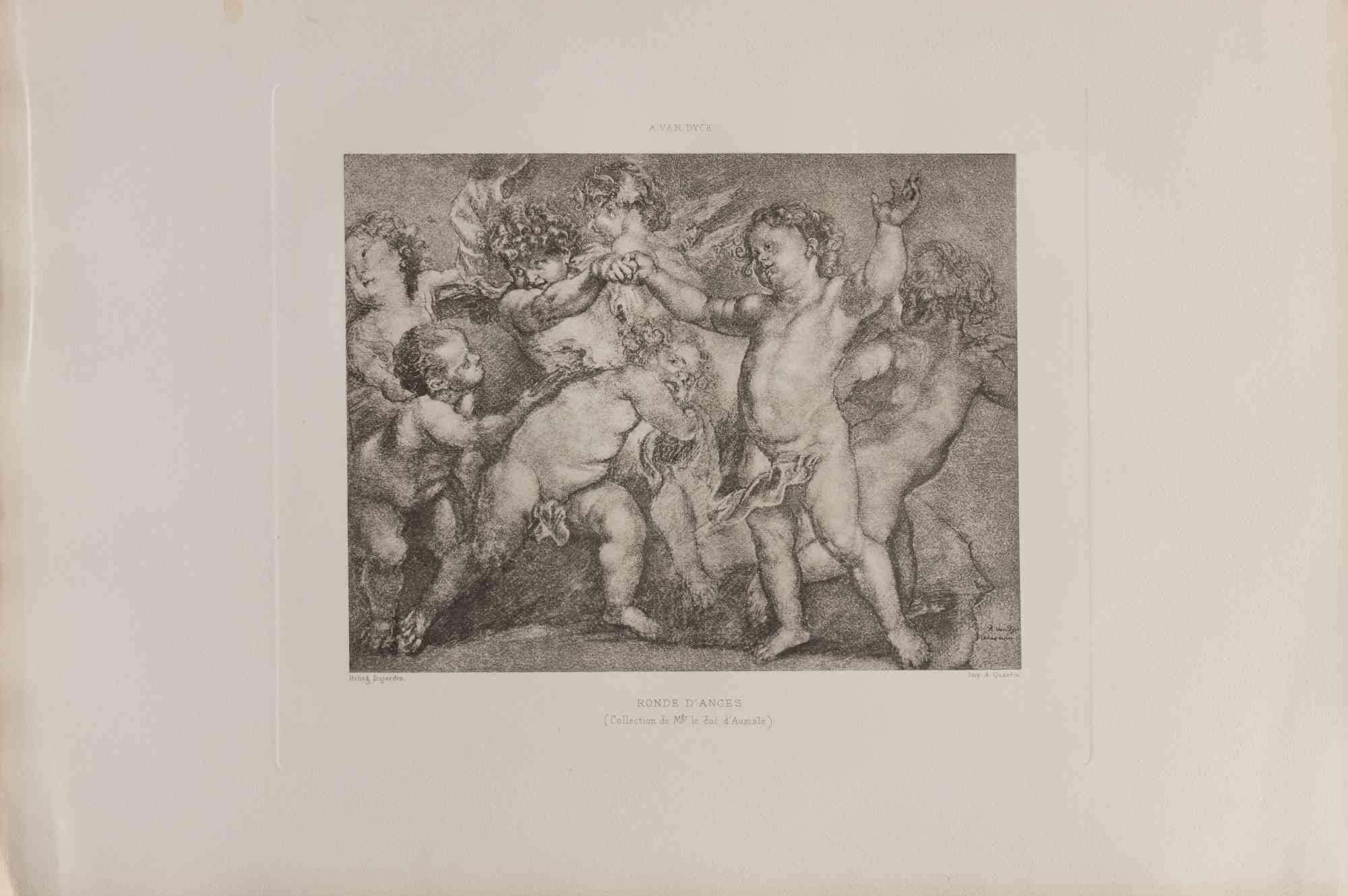 Etching realized by Félix Milius d'après Van Dyck in 1872.

Very good condition.