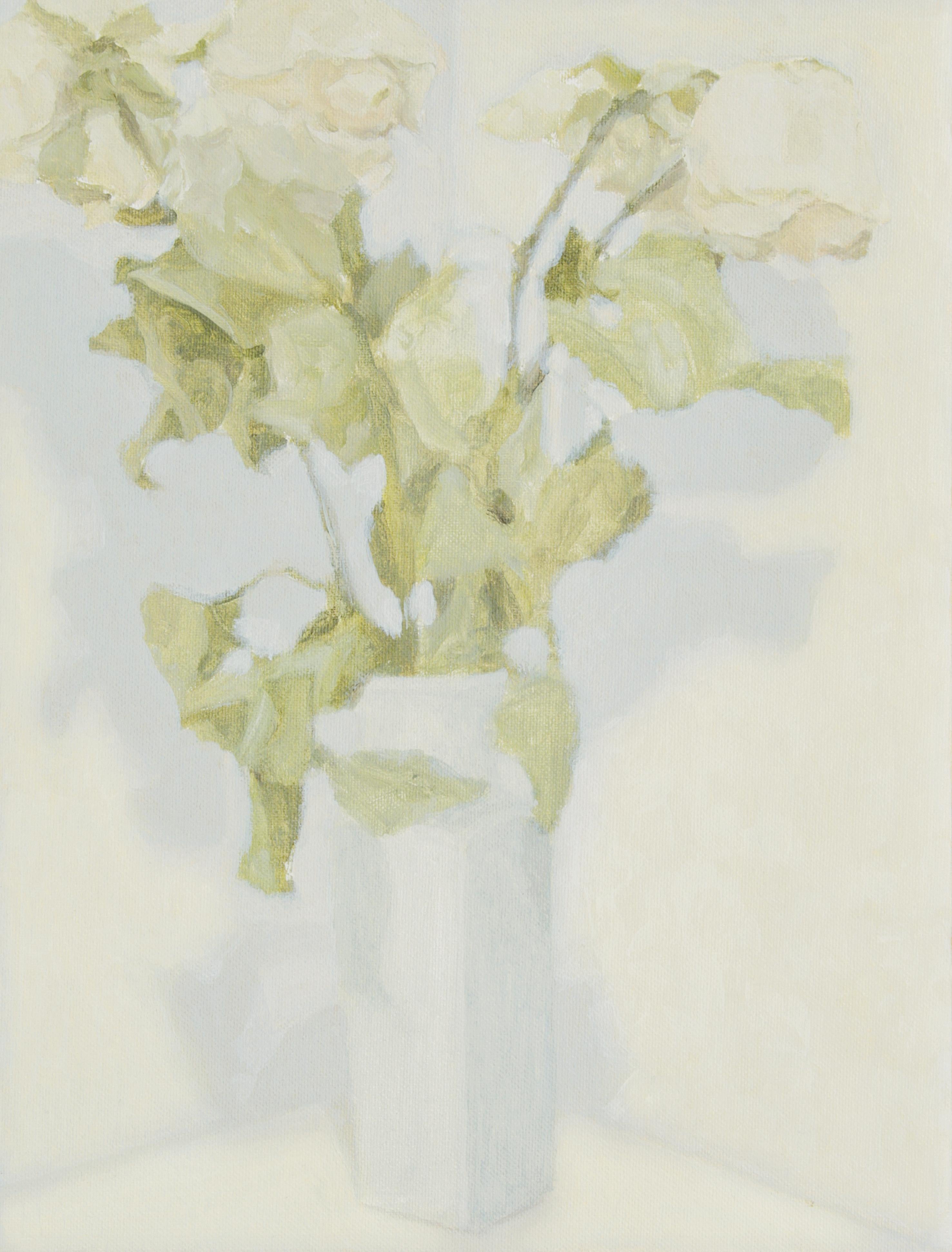 Rose di panna appassite
