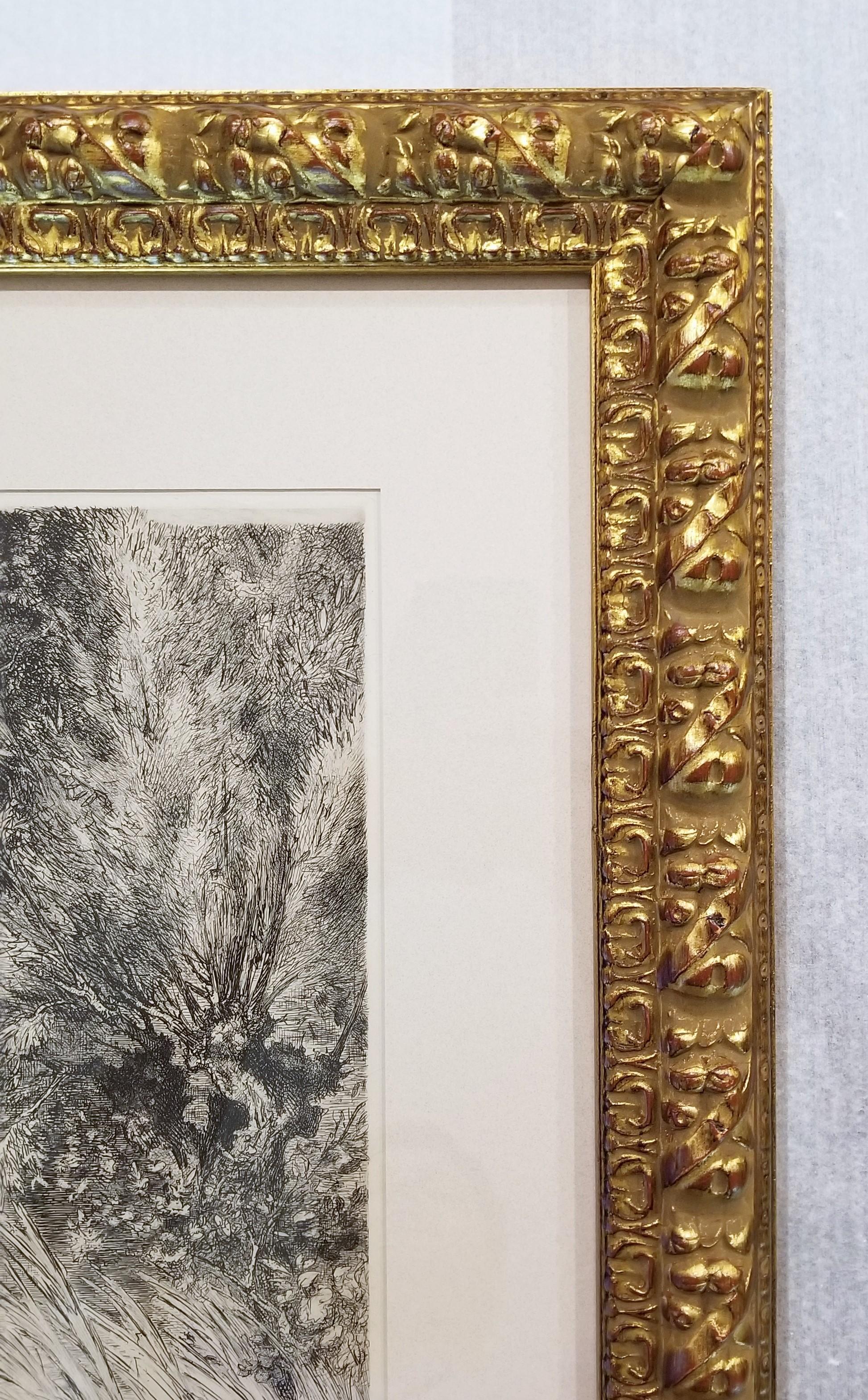 Canards Surpris (Surprised Ducks) /// Antique Impressionist Nude Animal Forest 4